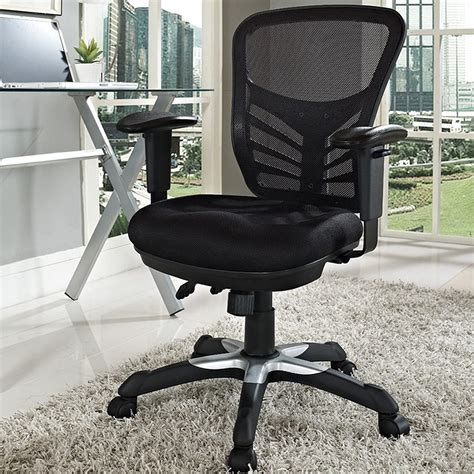 Comfortable office chair. Weight capacity of up to 242 lbs. Buy On Amazon. The Giantex Home Office Ergonomic Armless Chair enables you to be productive and comfortable all day long. The chair is designed to support your spine and eliminate lower back pain. The contemporary and sleek design is perfect for blending into most office aesthetics. 