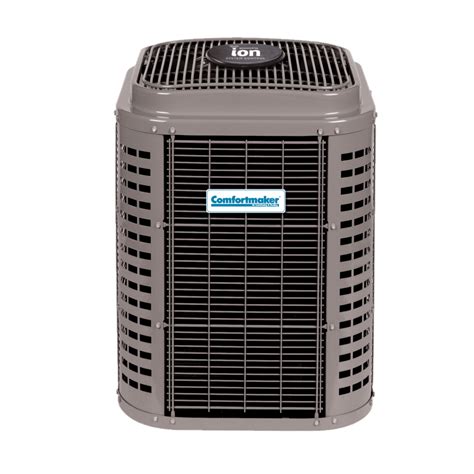 Comfortmaker air conditioning. Product Details. Efficiency Rating help_outline. Up to 16 SEER2 cooling / Up to 13.5 EER2 cooling. Sound level help_outline. As low as 73 decibels. Parts Warranty. 10-Year Parts Limited Warranty±. Fan Motor. Single-speed fan motor. 