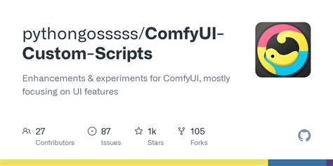 Comfyui custom scripts github.  More than 150 million people use GitHu...