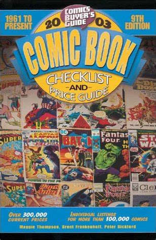 Comic Book Checklist And Price Guide 1961 To Present Comic Book Checklist Amp Price Guide