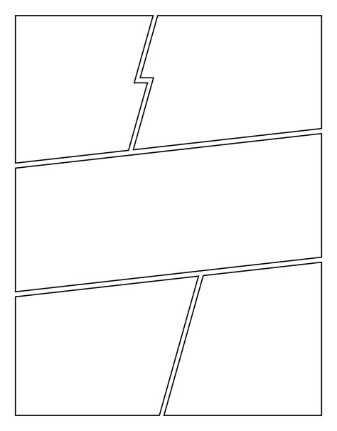 Comic Book Panels Template