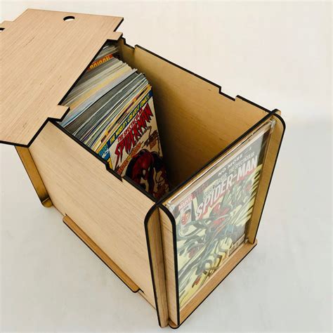 Comic Book Storage Box with Comic Book Display