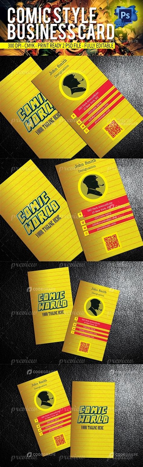 Comic Business Card Prints CodeGrape