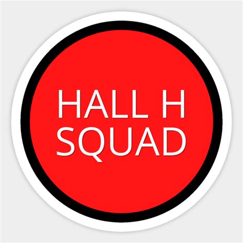 Comic Con Hall H Squad Comic Con Hall H Sticker TeePublic UK