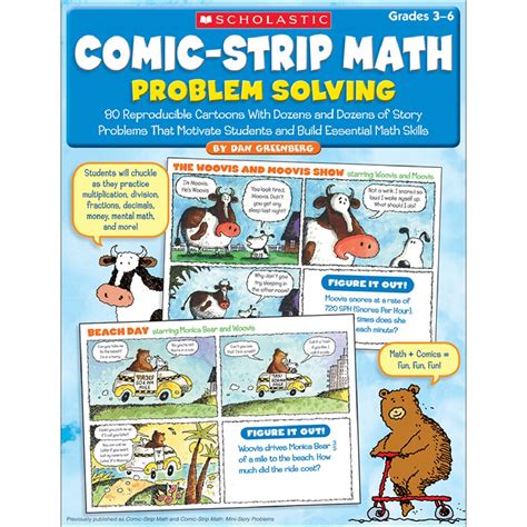 Download Comicstrip Math Problem Solving 80 Reproducible Cartoons With Dozens And Dozens Of Story Problems That Motivate Students And Build Essential Math Skills By Dan Greenberg