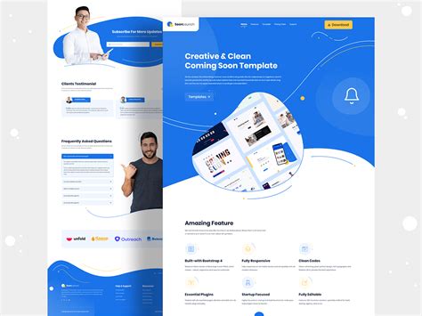 Coming Soon Template Landing Page Design on Behance