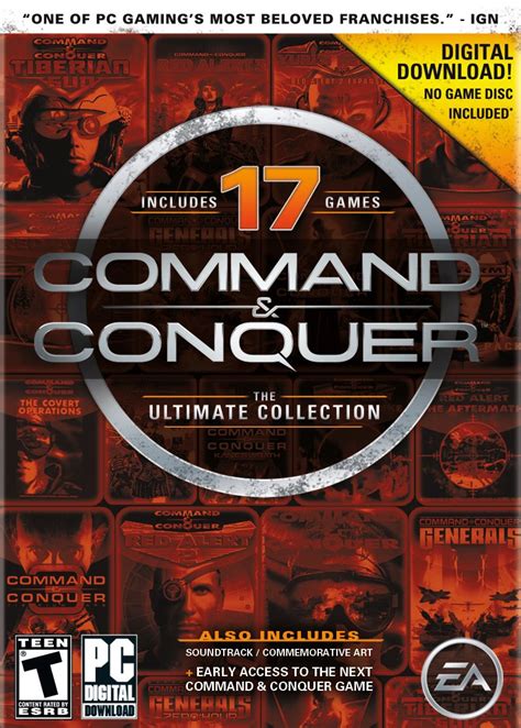 Command and conquer ultimate collection. This is the subreddit for all Command & Conquer fans, dealing with anything and everything related to Command & Conquer. ... I have had the ultimate collection for years now, it comes with 17 games for about the price of tiberian twilight alone (which is a horrible game by the way). So because of the added games that you get with it, sure it's ... 