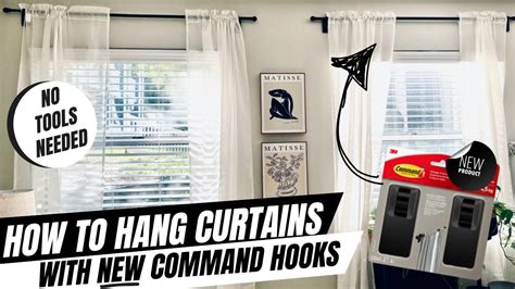 Command curtain tie back hooks.  Sep 7, 2023 · Simple tutorial for how to hang curtains with ...