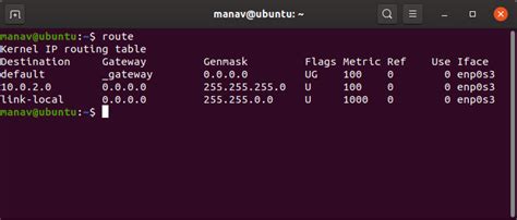 Command to show routing table