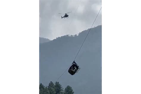 Commandos pluck 2 children from dangling cable car in Pakistan; 6 more people wait for rescue