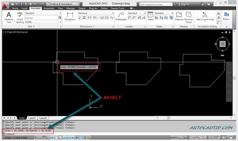 Commands to calculate Areas, Circumference and Length in AutoCAD