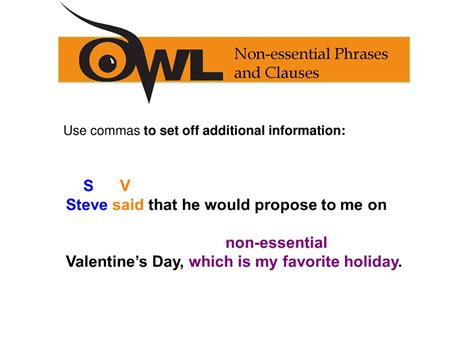 Commas with Nonessential Elements - Purdue OWL® - Purdue Univer…