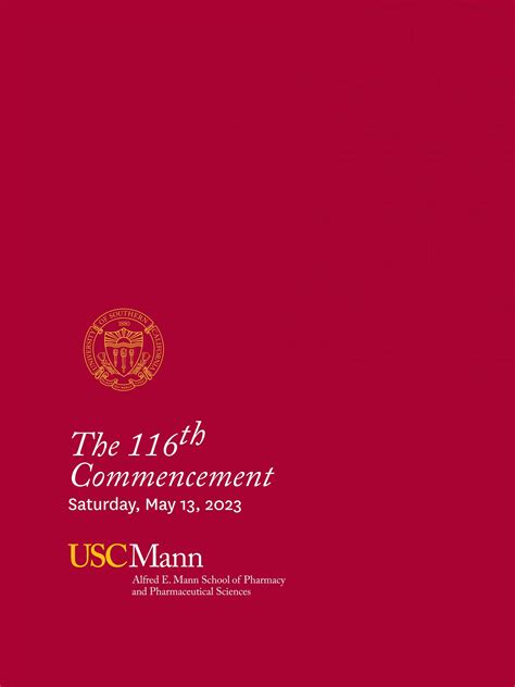 Commencement program, USC (116th: 1999: