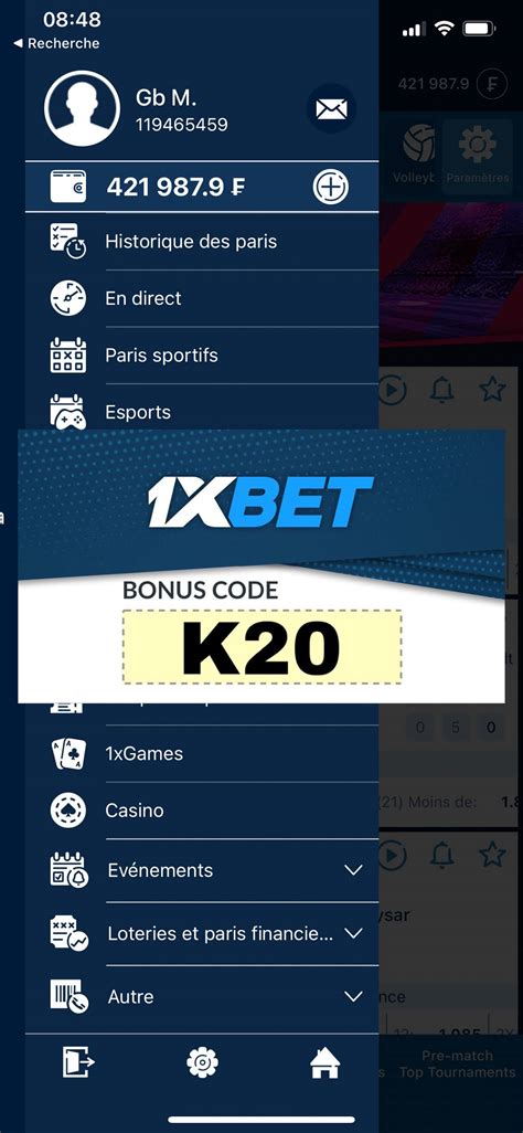 Comment creer le code promo 1xbet