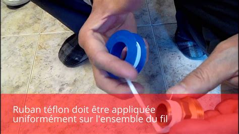 Comment utiliser du ruban en téflon PTFE correctement - YouTube