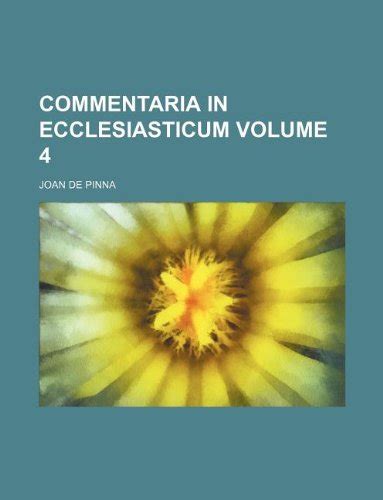 Commentaria In Ecclesiasticum