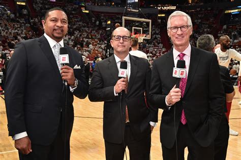 Commentators for nba playoffs. ABC and ESPN NBA Analysts Jeff Van Gundy and Mark Jackson answered questions on Tuesday ahead of the 2023 NBA Finals Presented by YouTube TV as the Denver Nuggets square off with the Miami Heat. For the 21st consecutive season, ABC will exclusively broadcast the NBA Finals beginning on Thursday, June 1, at 8:30 p.m. ET. For more on ESPN's NBA Finals coverage, visit ESPN Press Room. 