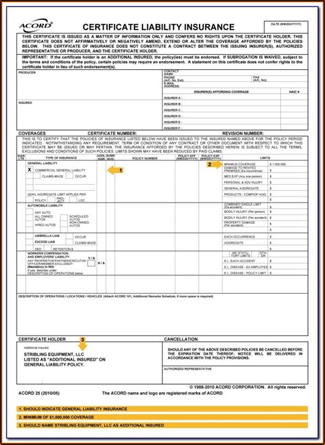 Commercial General Liability Coverage Form Iso Form Resume Examples