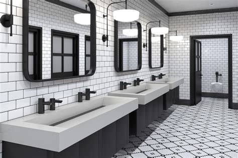 Commercial Industrial Style Bathrooms