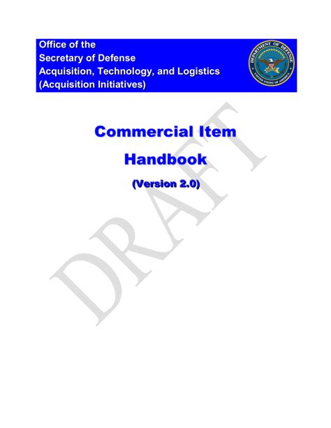 Commercial Item Handbook - IDCC