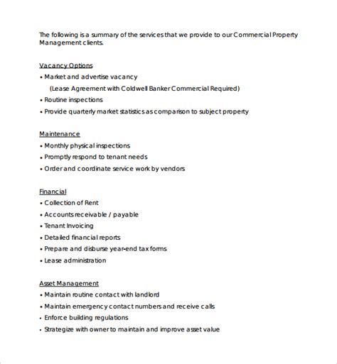 Commercial Property Proposal Template