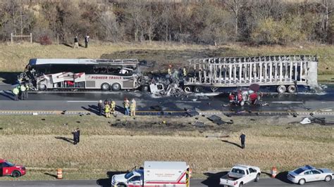 Commercial bus, semi-truck collided on Ohio highway; “Multiple people” reported injured