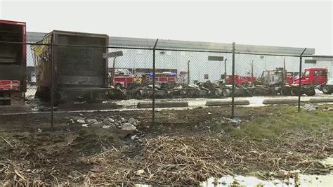 Commercial vehicles catch fire at St. Charles Coca-Coca plant
