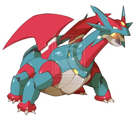 Commission Model Salamence Form by Tomycase on DeviantArt Pokemon