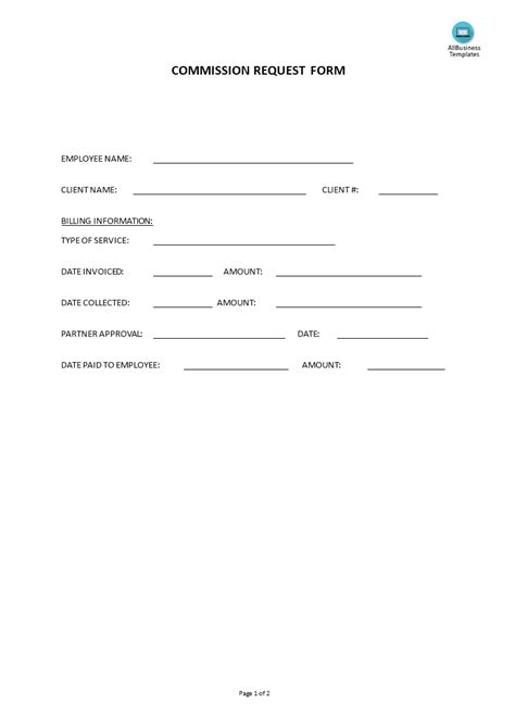 Commission Request Form