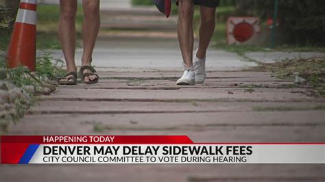 Committee to vote on possible delay of Denver sidewalk fees