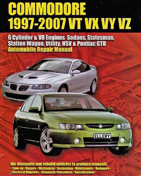 Commodore 1997 2004 vt vx vy all sedans statesman station wagon utility automobile repair manual. - Triumph t120r bonneville 1970 repair service manual.