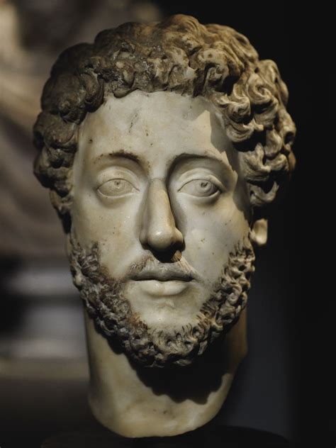 Commodus face. Commodus put on a brave face as he greeted his father; he almost acted as if he had just arrived from Nicopolis. A few polite words were exchanged, and Aurelius actually promised to visit him at the Angelokastro in a few days, to see how far he had got with the Tarentine horse his son was so enthusiastic about. 