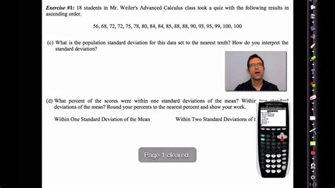 Common Core Algebra II.Unit 13.Lesson 2.Population Parameters YouTube