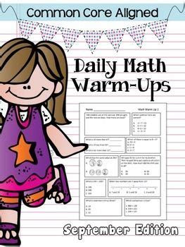 Common Core Daily Math Warm Ups 2nd Grade September Tpt