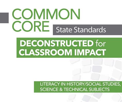 Common Core State Standards DECONSTRUCTED for …