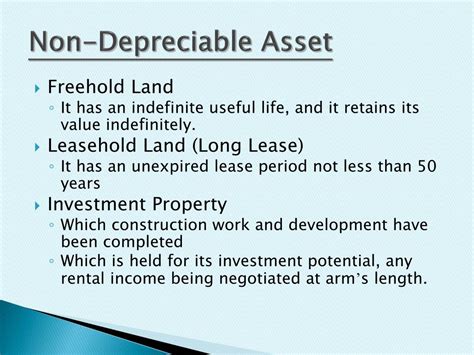 Common Examples of Non Depreciable Assets