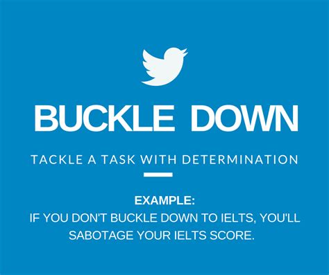 Common Idioms for IELTS Word Buckle Down - Collegedunia