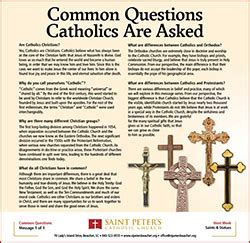 Common Questions About Catholics National Centre for