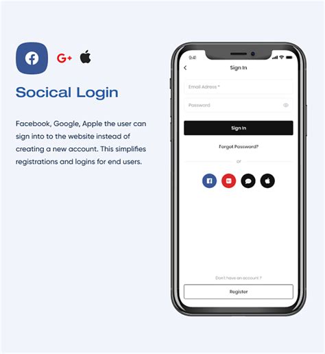 Common React Native App Layouts Login Page