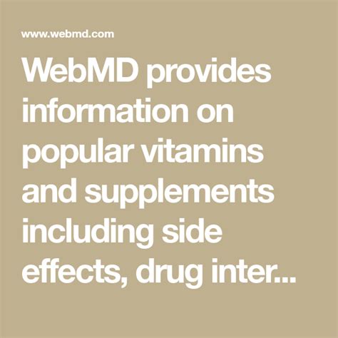 Common Vitamins and Supplements to Treat abortion - WebMD