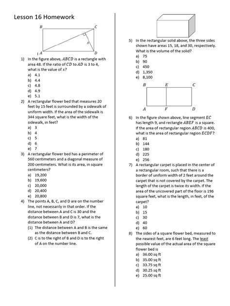 Common core lesson 16 homework answers. 3.  Learn sixth grade math&mda...