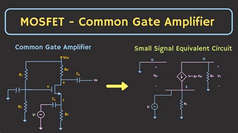 Common gate mosfet amplifier.  Lecture notes on MOSFET Common Gate Amplifier: small-signal c...