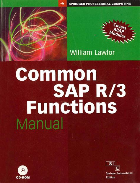 Common sap r 3 functions manual springer professional computing. - Piaggio carnaby 250 ie manuale di servizio di officina.