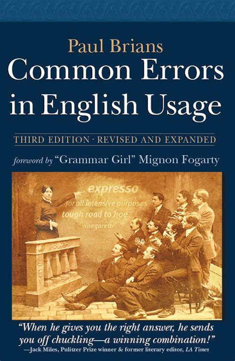 Read Online Common Errors In English Usage Third Edition By Paul Brians