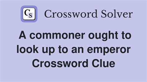 Commoner crossword clue - WSJCrosswordSolver.com