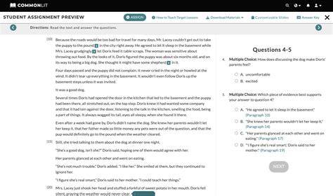 Commonlit answers key.  You can find the Answer Key at the top of the St...