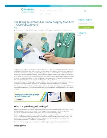 Commonly Used Modifiers for Global Surgeries - Issuu