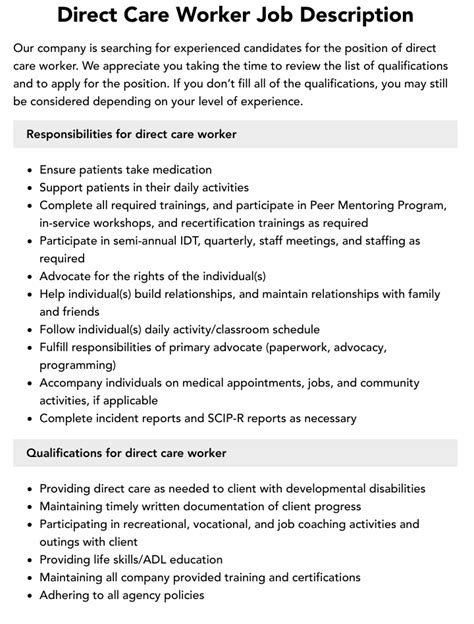 Commonwealth of Massachusetts Direct Care Worker (DCW) Job …