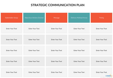 Comms plan. Review your existing methods of communication and guidelines. Your … 