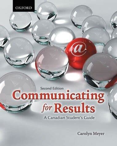 Communicating for results a canadian student guide carolyn meyer. - The leaders handbook spiral bound peter r scholtes.
